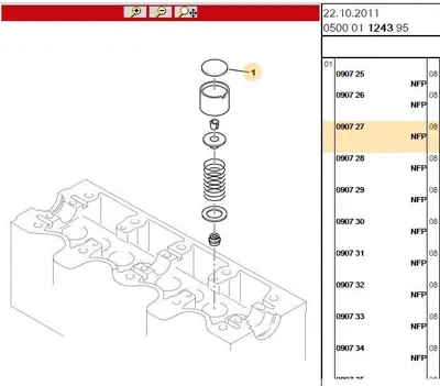 PSA 0907.27 Subap Ayar Simi 3.30 90727 90727 90727 90727 