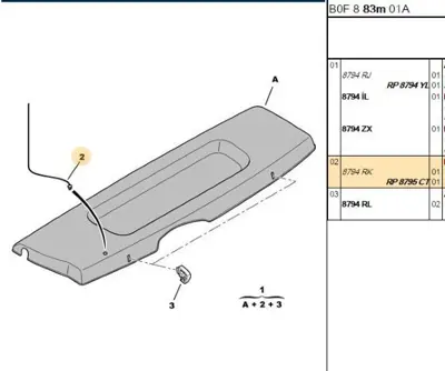 PSA 8795.CT Arka Tabla İpi 8795CT