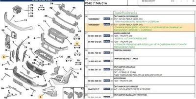 PSA 169026959V Ön Tampon Kenar Kapak 169026959V
