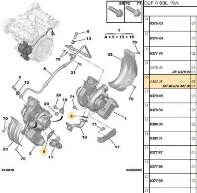 PSA 9667044780 Conta 38025 9667044780 4415137 93179989 379A0 38037 38082 9667047780 9805332280 3646447