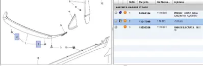 PSA 13317099 Baja Kapak Nielaji Klips Iins.Cos. 176073 1612108380 9659683780 1622750380 13317099 165800QBL 7703077469 9341PF 8201112162 W713489S300 4860409
