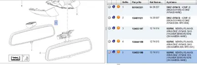 PSA 13403196 Kaide Muhaf Opel 1274013 13403196