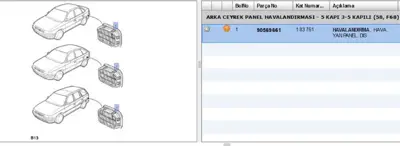 PSA 90569661 Havalan.Muzulu L35 ASTRAH-F35astg-VECTRAB 183752 183761 4230330 90306855 90569661