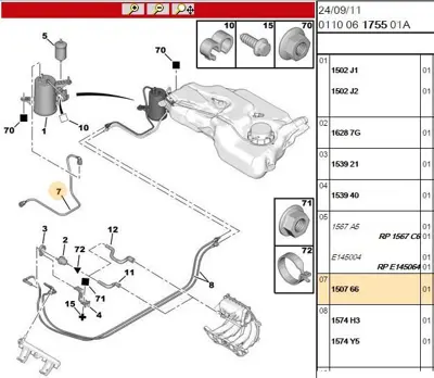 PSA 1507.66 Yakit Hortum C2 FU99118 150766 331316170151 YP702417 SR1416 340475SX RKT2261 380474 8641272005 462548