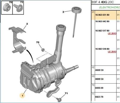 PSA 1606303180 Direksiyon Pompasi Partner/Berlingo Tepe B9 17BE113 1612799580 A5102310 9800939680 608251880 9803384280 1606303180 1629090080 1629090280 9813664780