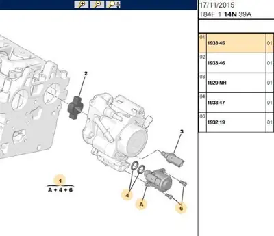PSA 1933.45 Regulator 7701479182 28233373 193345 9296 1736080 9467636180 9109936A 9M5Q9D347AA A6710750001 F680012103001