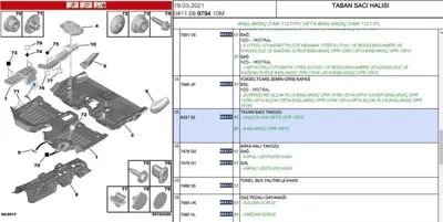 PSA 8337.02 Tavan Takoz C4 Pc 623322700 835184 833702 835159 CK10115S