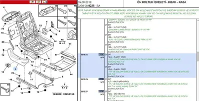 PSA 8914.A6 Koltuk Yan Kapak Sag 8914.A6