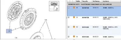 PSA 93190728 Debriyaj Baski-Balata Kiti Z16xep Astra H 93190728 1230408810 20200009 6606013 133680 3000951139 ADW193091 QKT2999AF 621303009 701263SX