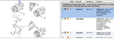 PSA 93190814 Klima Kompresoru Corsa D Corsa E Meriva A6854103 K15212 ACP911000P 93190814 OLK558 CP9896 4471905033 2483002140 2483002149 AC50124 8FK351114931