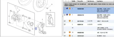 PSA 95525380 Yeni No:1608998980 95525380 1651758280 204794824 BC21817 CBC312R 1608998980 F00053 F61293 BHN1206E 2277002E