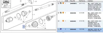 PSA 95908459 Aks Kafasi Sag Dis Opel Astra J  1603046 95908459 95908458 36064 821059 VKJA5468 CV2028N 1603046 306243 513657 12231978