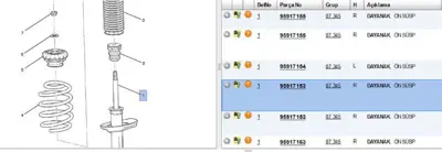 PSA 95917153 Amortisor Sag On Aveo T300 G7468 95917153 95917163 95465741 3330039 MJW0044 95917155 MAW0044 95226438 MMW0044