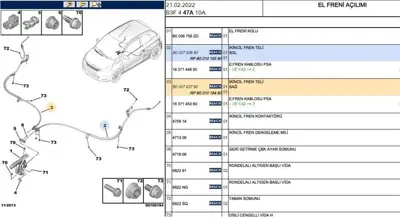PSA B000763780 Sağ B000763780 K15009 912627 104512 B001018480 555366 464 1637145080 BHC9381 RK15009