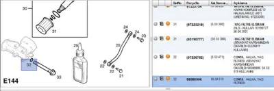 PSA 98080996 Conta 5650519 650471 97226752 98080996