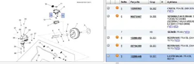 PSA 13286448 Klapecontası 13286448 545374