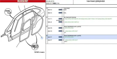 PSA 9023.FT Kapı Fitili 9023.FT