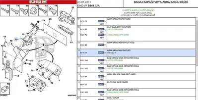 PSA 8719.71 Taılgate Lock 8719.71