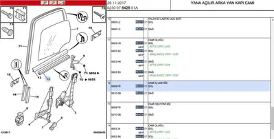 PSA 9309.F8 Cam İç Fitili 9309.F8