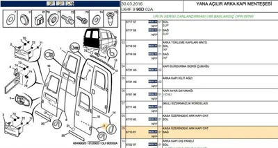 PSA 8710.61 Dr Weatherstrıp 8710.61