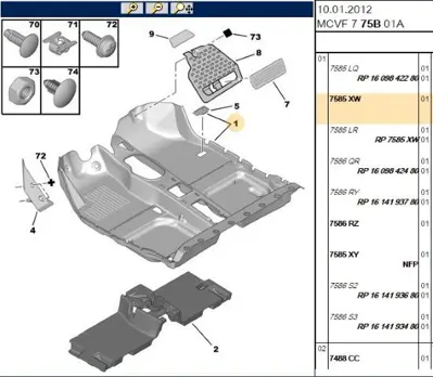 PSA 7585.XW Taban Halısı 7585.XW