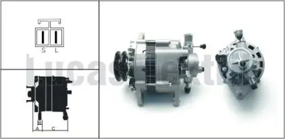 LUCAS LEA0694 Alternator 14v - 70a Nıssan Terrano Iı 2.7td Urvan 