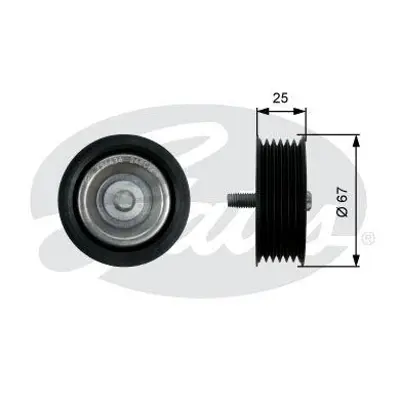 GATES T36434 V Kayis Gergi Rulmani A2782020519