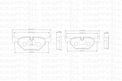 KRAFTVOLL 07010588 Fren Balatasi Arka Bmw E39 34216761281 34211163395 226515 1170120 BSG15202004 276015BSX SP184PR PNT056 671311 FSL1075