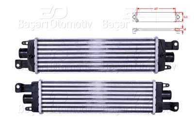 WISCO 3113805-00 Turbo Radyatoru (Intercooler) 407x114,5x40 3113805-00