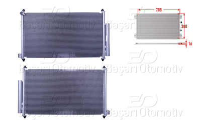 WISCO 3143380-00 Klima Radyatoru 705x380x16 3143380-00