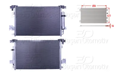 WISCO 3143053-00 Klima Radyatoru 656x411x16 3143053-00