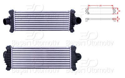 WISCO 3113987-00 Turbo Radyatoru (Intercooler) 450x160x62 3113987-00