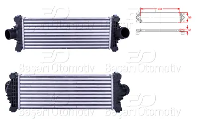 WISCO 3113987-00 Turbo Radyatoru (Intercooler) 450x160x62 3113987-00