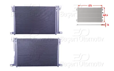 WISCO 1143083-00 Klima Radyatoru 676x440,4x16 1143083-00