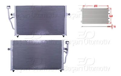 WISCO 3143366-00 Klima Radyatoru 650x348x16 3143366-00