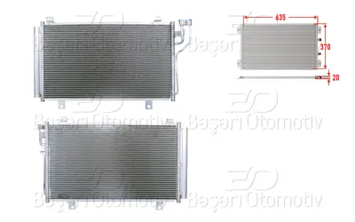 WISCO 3143169-00 Klima Radyatoru 635x370x20 3143169-00