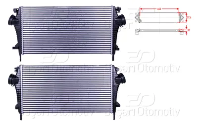 WISCO 2113256-00 Turbo Radyatoru (Intercooler) 665x357,4x32 2113256-00