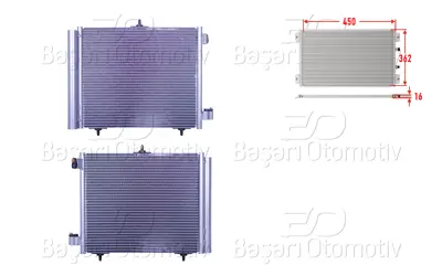 WISCO 3143033-00 Klima Radyatoru 450x362x16 3143033-00