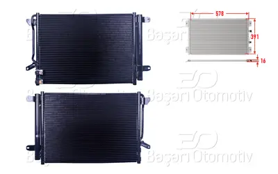 WISCO 1143120-00 Klima Radyatoru 578x391x16 1143120-00