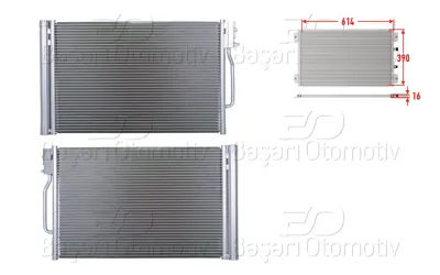 WISCO 2143122-00 Klima Radyatoru 598x388x16 2143122-00
