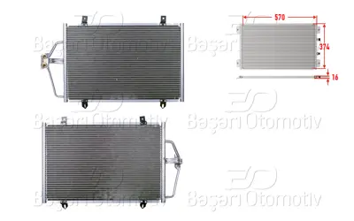 WISCO 3143349-00 Klima Radyatoru 570x374x16 3143349-00