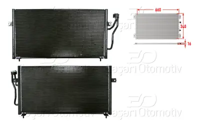 WISCO 3143483-00 Klima Radyatoru 660x340x16 3143483-00