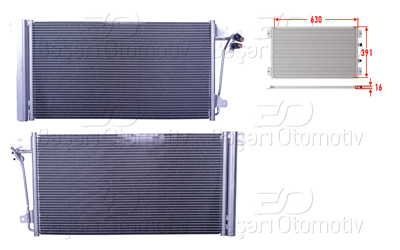 WISCO 1143121-00 Klima Radyatoru 630x391x16 1143121-00