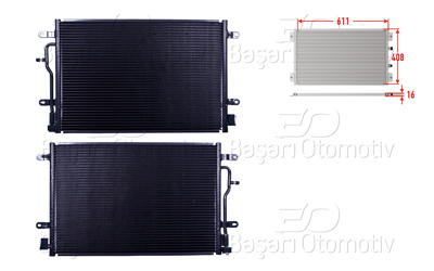 WISCO 1143067-00 Klima Radyatoru 611x408x16 1143067-00