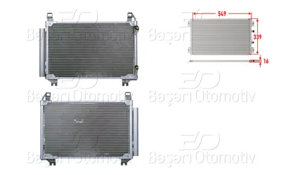 WISCO 3143060-00 Klima Radyatoru 549x339x16 3143060-00