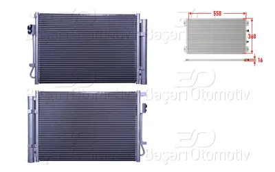WISCO 3143389-00 Klima Radyatoru 558x368x16 3143389-00