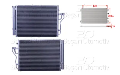 WISCO 3143479-00 Klima Radyatoru 530x380,4x16 3143479-00