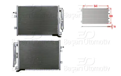 WISCO 3143462-00 Klima Radyatoru 545x380x16 3143462-00
