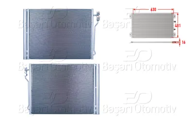 WISCO 3143255-00 Klima Radyatoru 630x481x16 3143255-00