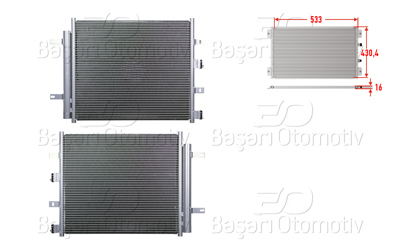 WISCO 3143439-00 Klima Radyatoru 533x430,4x16 3143439-00